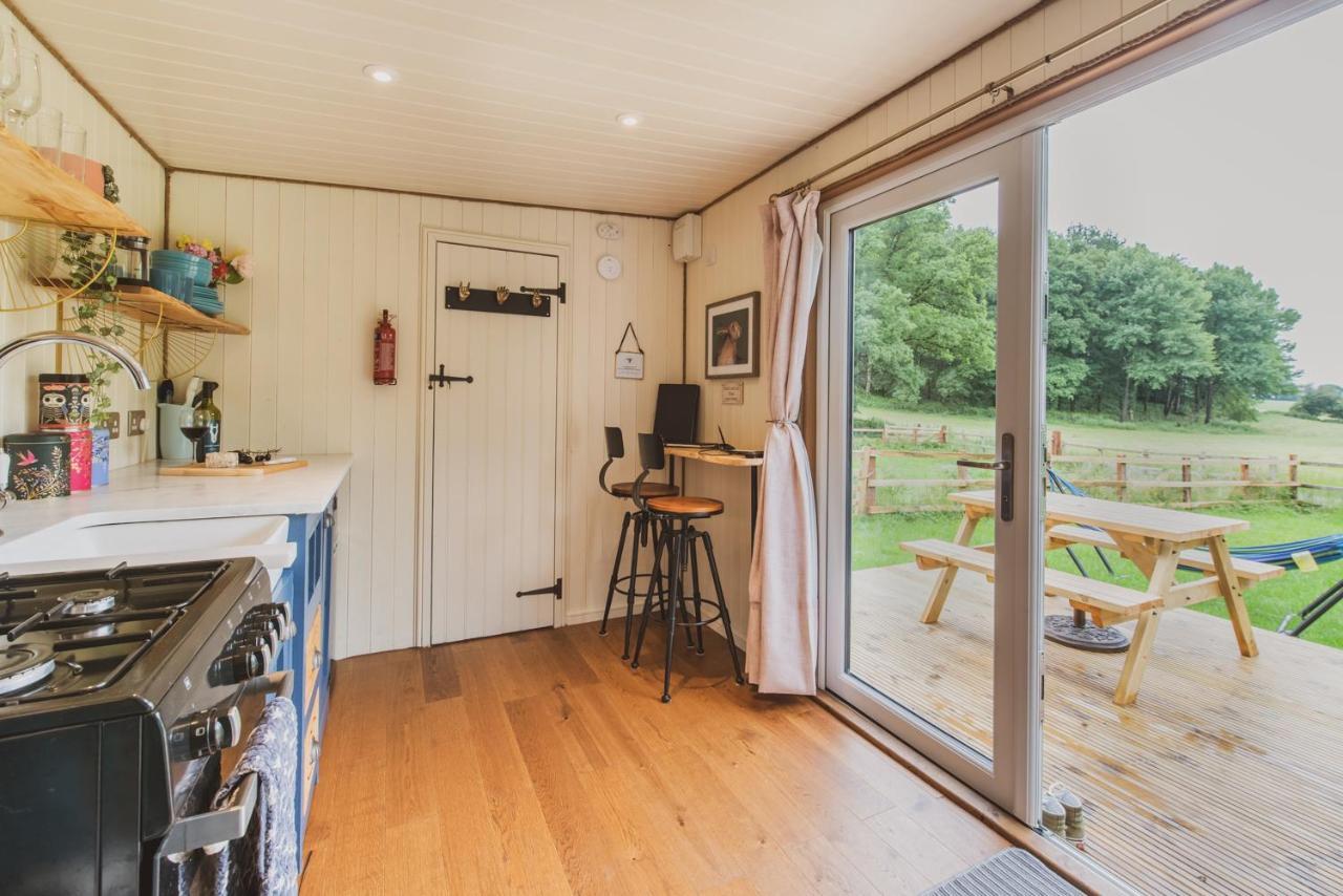 Hidden Wood Glamping And The Hideaway Cabin Warminster Exteriér fotografie